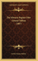 Das Schwarze Register Oder General-Tableau (1807)