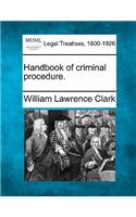 Handbook of criminal procedure.