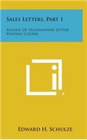 Sales Letters, Part 1