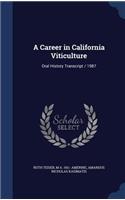 Career in California Viticulture