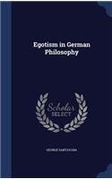 Egotism in German Philosophy