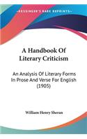 A Handbook Of Literary Criticism
