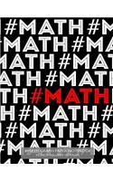 #Math Graph Paper Notebook 1/2 inch squares 120 pages