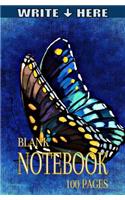 Write Here Blank Notebook