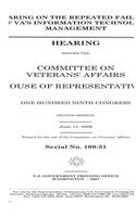 Hearing on the repeated failures of VA's information technology management