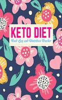 Keto Diet Food Log and Nutrition Tracker: Handy Daily Ketogenic Meal Planner - Weight Loss Journal and Healthy Living Diary - Low Carb Fitness Tracker and Wellness Notebook - Design Code FD 