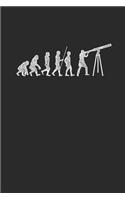 Astronomer Evolution: Blank Lined Notebook (6" x 9" - 120 pages) Simple Astronomy Notebook Design for Gift / Daily Journals