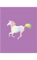 Unicorn Composition Notebook: Wide Ruled Notebook Lined School Journal - 110 Pages - 7.5 x 9.25" - Children Kids Girls Boys Teens Women Wide Ruled School Composition Books