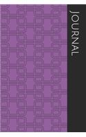 Journal: Notebook Diary 120 pages 6x9 Travel Size Lined Writing Black Purple