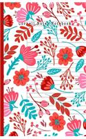 Cornell Notes Notebook: Notes Taking System for High School Adult Student with College Ruled Lines Composition with Women with Floral in Red Tones Theme