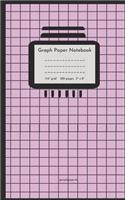 Grid Paper Notebook Under 6: 5" x 8", 1/4 graph paper notebook, 120 pages, durable softcover matte finish, journal / field note handy size.