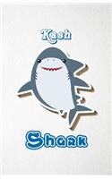 Kash Shark A5 Lined Notebook 110 Pages: Funny Blank Journal For Family Baby Shark Birthday Sea Ocean Animal Relative First Last Name. Unique Student Teacher Scrapbook/ Composition Great Fo