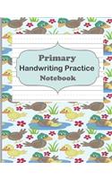 Primary Handwriting Practice Notebook: Handwriting Notebook With Dotted Lines, Dotted Mid-Line Notebook, Handwriting Printing Book, Blank Writing Book for Kindergarten, Preschool to K3 St(13 Writing Exercise)