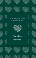 Love Bites Lifestyle Write-in Notebook, Dotted Lines, 288 Pages, Wide Ruled, Size 6 x 9 (A5) Hardcover (Olive Green)