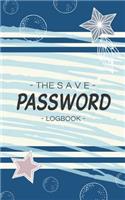 The save password logbook: paasword book mini size: To Protect Usernames and Passwords Premium Design and online password keeper (in the sea design)