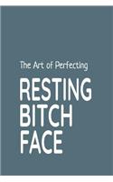 The Art of Perfecting Resting Bitch Face: Blank Journal, Blank Diary Notebook, Inspirational Journal, Minimalist, Lined Journal