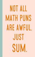 Not All Math Puns Are Awful, Just Sum
