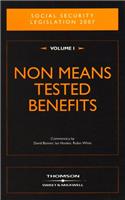 Social Security Legislation 2007 Volume 1: