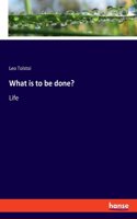 What is to be done?
