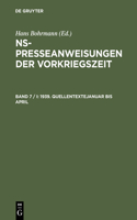 1939. Quellentexte Januar Bis April. Quellentexte Mai Bis August