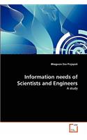 Information needs of Scientists and Engineers