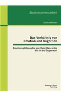 Das Verhältnis von Emotion und Kognition
