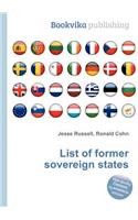 List of Former Sovereign States