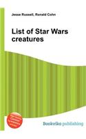 List of Star Wars Creatures: (English)