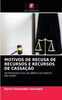 Motivos de Recusa de Recursos E Recursos de Cassação
