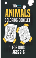 Animals Coloring Booklet For Kids Ages 2-6