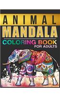 Animal Mandala Coloring Book For Adults