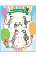 Penguin Coloring Book: All Ages Coloring Book with Beautiful Penguin Designs (Animal Books)