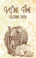 Wine Time Coloring Book
