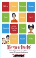 Difference or Disorder