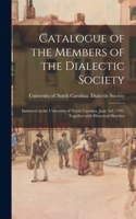 Catalogue of the Members of the Dialectic Society