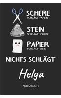 Nichts schlägt - Helga - Notizbuch