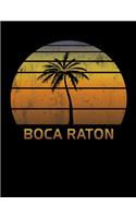 Boca Raton: Florida Notebook Lined Wide Ruled Paper For Taking Notes. Stylish Journal Diary 8.5 x 11 Inch Soft Cover. For Home, Work Or School.