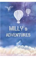 Milly's Adventures: Softcover Personalized Keepsake Journal, Custom Diary, Writing Notebook with Lined Pages