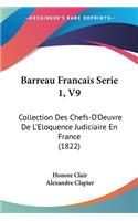 Barreau Francais Serie 1, V9