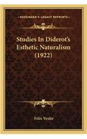 Studies in Diderot's Esthetic Naturalism (1922)