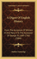 Digest Of English History