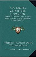 F. A. Lampes Geestelyke Gezangen