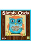 Simply Owls 2018 Calendar