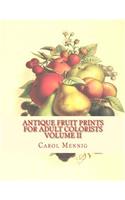 Antique Fruit Prints for Adult Colorists - Volume II