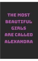 Alexandra Girl Woman Notebook