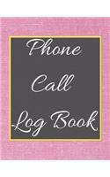 Phone Call Log Book