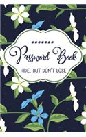 Password Book Hide, But Don't Lose