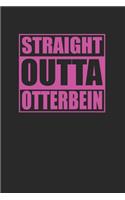 Straight Outta Otterbein 120 Page Notebook Lined Journal Pink Version for Otterbein Pride