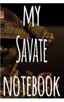 My Savate Notebook: The perfect way to record your martial arts progression - 6x9 119 page lined journal!