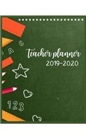 Teacher Planner 2019-2020: 2019-2020 Planner - Academic Weekly & Monthly Planner, Lesson Planner for Teachers 2019-2020 (Academic Year Lesson Plan and Record Book) Teacher Pla